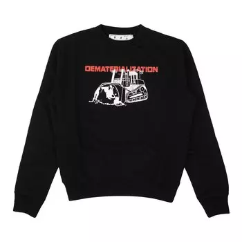 Off-White Дематериализация с круглым вырезом Черный