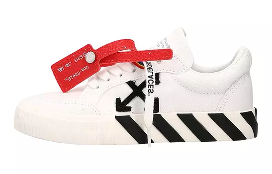 Кроссовки детские Off-White для скейтбординга, белый / черный