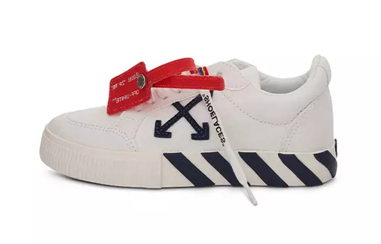 Кроссовки детские Off-White для скейтбординга, черный / белый