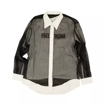 Off-White Двухслойная рубашка Черный