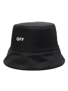Off-White двусторонняя панама, черный