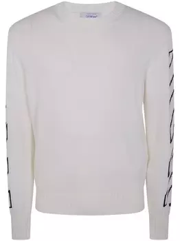Off-White джемпер Diag Outline, нейтральный цвет