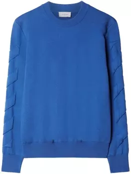 Off-White джемпер с полосками 3D Diag, синий