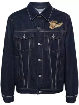 Off-White джинсовая куртка 90s Logo Skate, синий