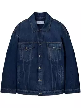 Off-White джинсовая куртка на пуговицах, синий