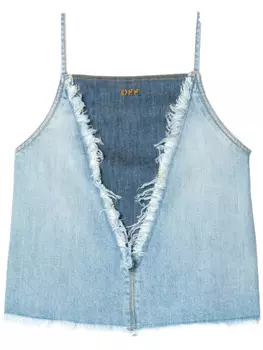 Off-White джинсовый топ, синий