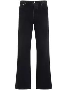 Off-White джинсы с принтом, черный