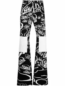 Off-White джинсы с принтом из коллаборации с Katsu, черный