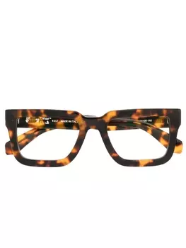 Off-White Eyewear очки в квадратной оправе, коричневый