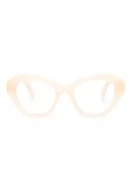 Off-White Eyewear очки в оправе 'кошачий глаз' с логотипом Arrow, нейтральный