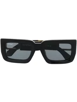 Off-White Eyewear солнцезащитные очки Boston с логотипом, черный