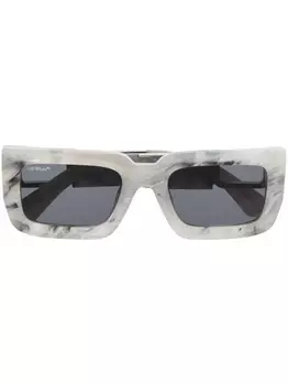 Off-White Eyewear солнцезащитные очки Boston в прямоугольной оправе, серый