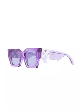 Off-White Eyewear солнцезащитные очки Catalina в массивной оправе, фиолетовый