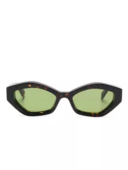 Off-White Eyewear солнцезащитные очки Hilo, коричневый