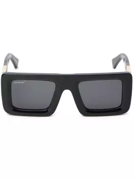 Off-White Eyewear солнцезащитные очки Leonardo в квадратной оправе, черный