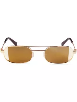 Off-White Eyewear солнцезащитные очки Lynn, золотой