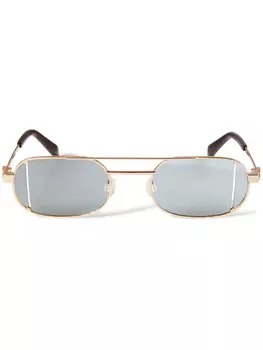 Off-White Eyewear солнцезащитные очки Lynn, золотой