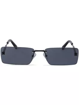 Off-White Eyewear солнцезащитные очки Riccione в прямоугольной оправе, черный