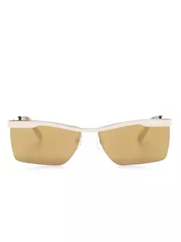 Off-White Eyewear солнцезащитные очки Rimini в прямоугольной оправе, золотистый