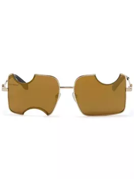 Off-White Eyewear солнцезащитные очки Salvador с затемненными линзами, коричневый
