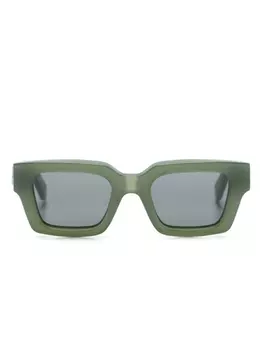 Off-White Eyewear солнцезащитные очки Virgil в прямоугольной оправе, зеленый