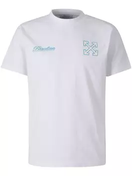 Off-White футболка Barcelona, белый