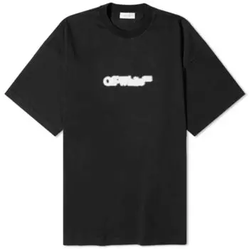 Off-White футболка Blurr Book, черный