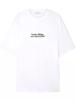 Off-White футболка Ironic с принтом, белый