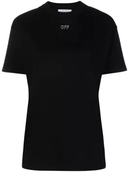 Off-White футболка Off-Stamp, черный