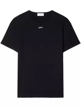 Off-White футболка Off Stamp, черный