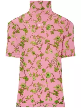 Off-White футболка Ramage из тюля, розовый