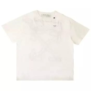 Off-White Футболка с абстрактными стрелками, цвет Белый