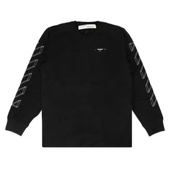 Off-White Футболка с длинными рукавами 3D Line, Черная
