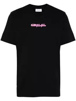 Off-White футболка с изображением дракона-пчелы, черный