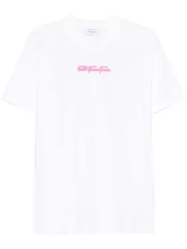 Off-White футболка с изображением дракона-пчелы, белый