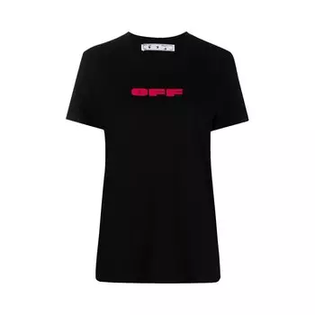 Off-White Футболка с логотипом Черный