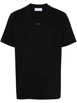 Off-White футболка с логотипом, черный