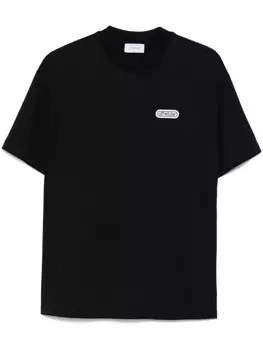 Off-White футболка с логотипом, черный