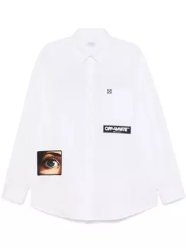 Off-White футболка с логотипом «Глаз»