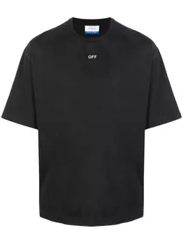 Off-White футболка S.Matthew Skate с логотипом, черный