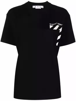 Off-White футболка с принтом Jersey, черный