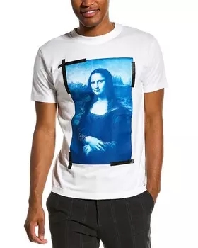 Off-White футболка с рисунком, белый