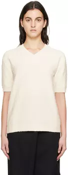 Off-White футболка с v-образным вырезом Maison Margiela