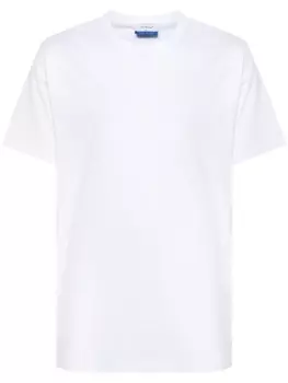 Off-White футболка с вышитым логотипом, белый