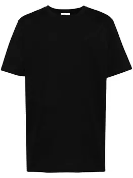 Off-White футболка с вышитым логотипом, черный