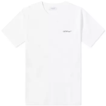 Off-White футболка Scratch Arrow, белый