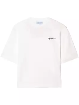 Off-White футболка Script, белый