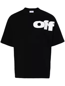 Off-White футболка Shared Logo, черный