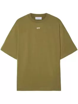 Off-White футболка Skate, зеленый