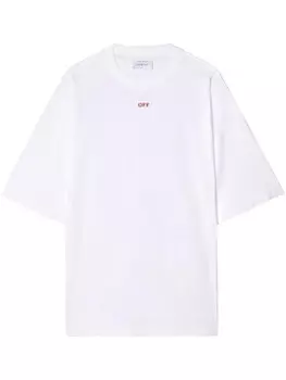 Off-White футболка Smile Arrow, белый
